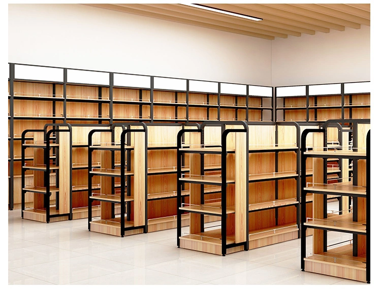 Customized Supermarket Medicine Wooden Display Shelves for Direct Sales