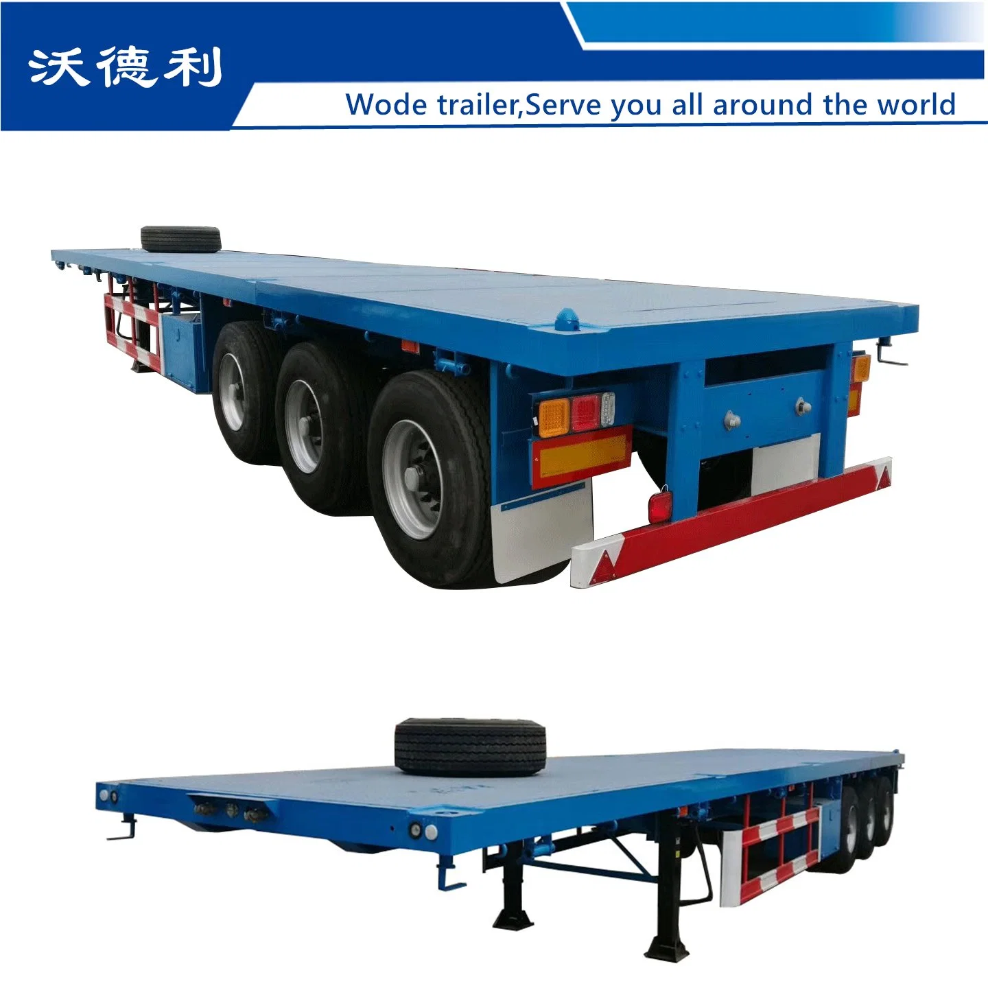 Truck Semi Trailer Flat Bed