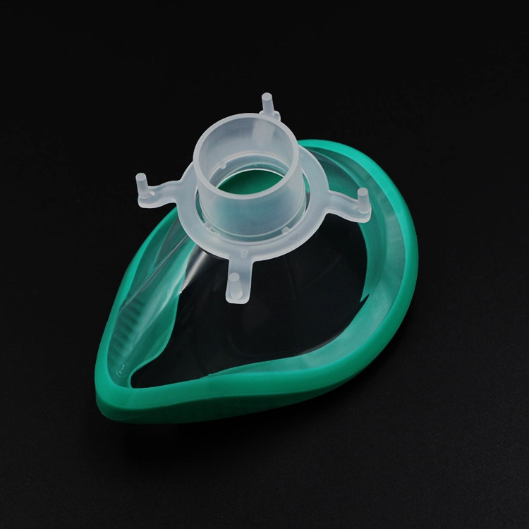 Comfortable Disposable Anesthesia Breathing Mask with Flexible Strap