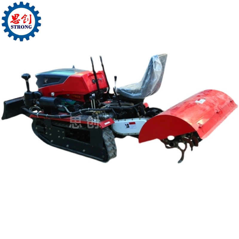 Crawler Micro Rotary Tiller Cultivator Mini Crawler Tractor with Track