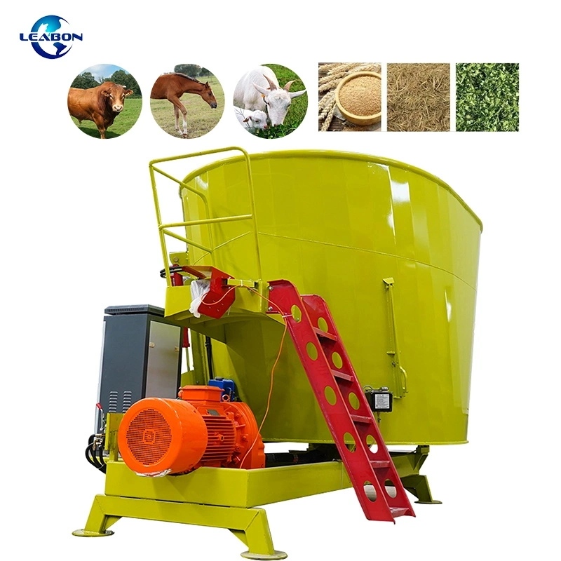 Good Quality Livestock Forage Feed Mixing Equipment Tmr Mobile Silage Feed Mixer Price