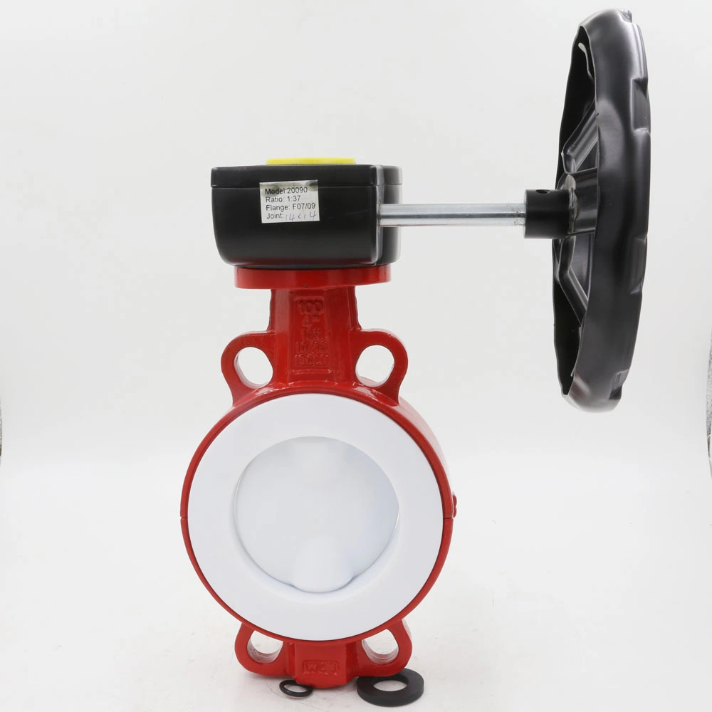 Handle Type Vertical Plate Ductile Iron Two Way Soft Seal Stainless Steel Disc Butterfly Valve