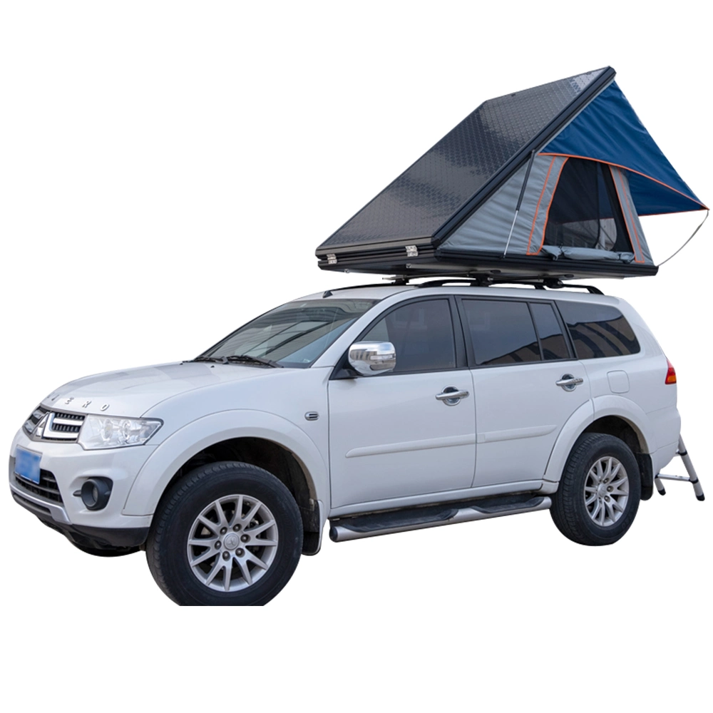 Custom Outdoor SUV Car Camp aluminio 4X4 plegable Hard Shell Triangle Car Alu cabina techo Top Tent