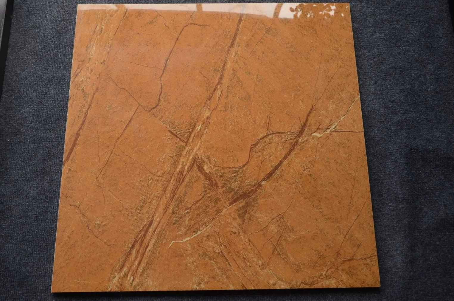 600x600mm couleur orange de l'intérieur de la porcelaine émaillée de brique Wall Tile