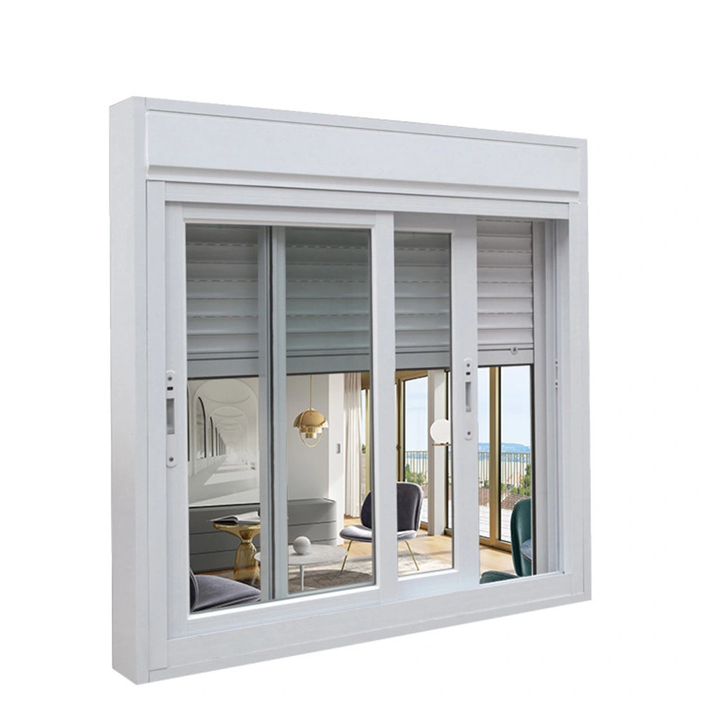 Kitchen Horizontal Sliding Storm Window Aluminium Auto Blinder