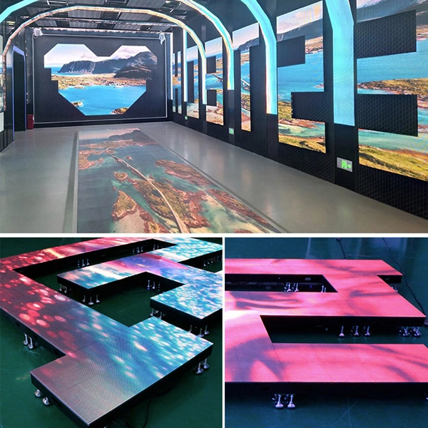 Stage Floor LED Screen P3.91 Screen with Built-in Sensor Chip Indoor Dancing LED Screen Aluminum Substrate LED Panel with PC Mask Concert LED Floor Tile Screen