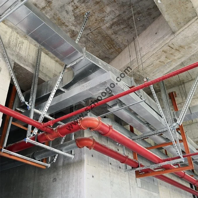 FM Approved Seismic Supports Strut Channel Seismic Bracing