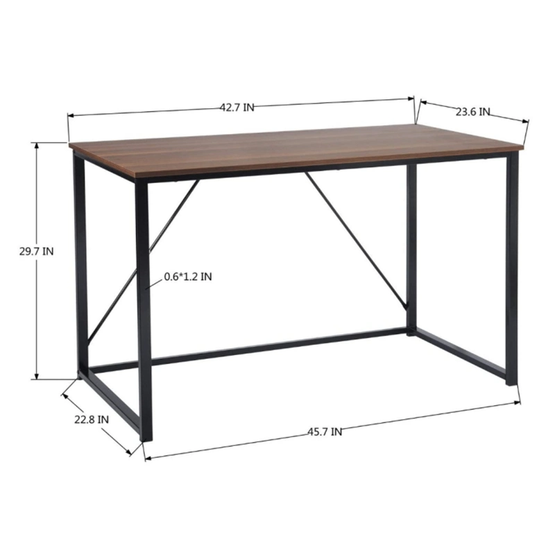 American Steel and Wood Combined with Simple Student Study Desk 0331