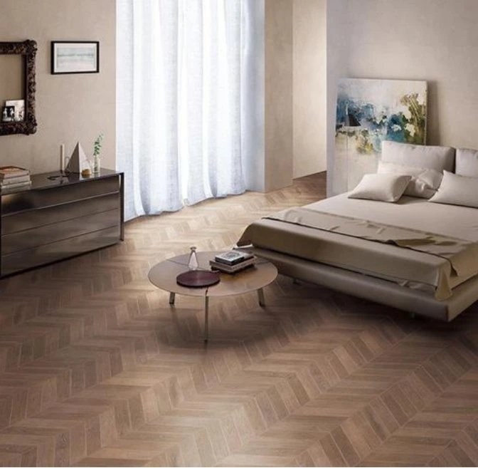 prix d'usine 15 mm Chevron Engineered Wood à chevrons Parquet Revêtements de sol étanche