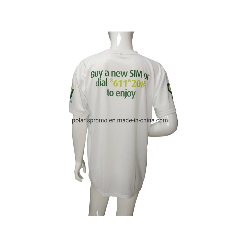 Promotion Breathable Dri Fit Sports Tshirts with Full Color Imprint