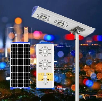 IP65 Luz de calle solar LED integrada todo en uno para exteriores con aprobación CE.