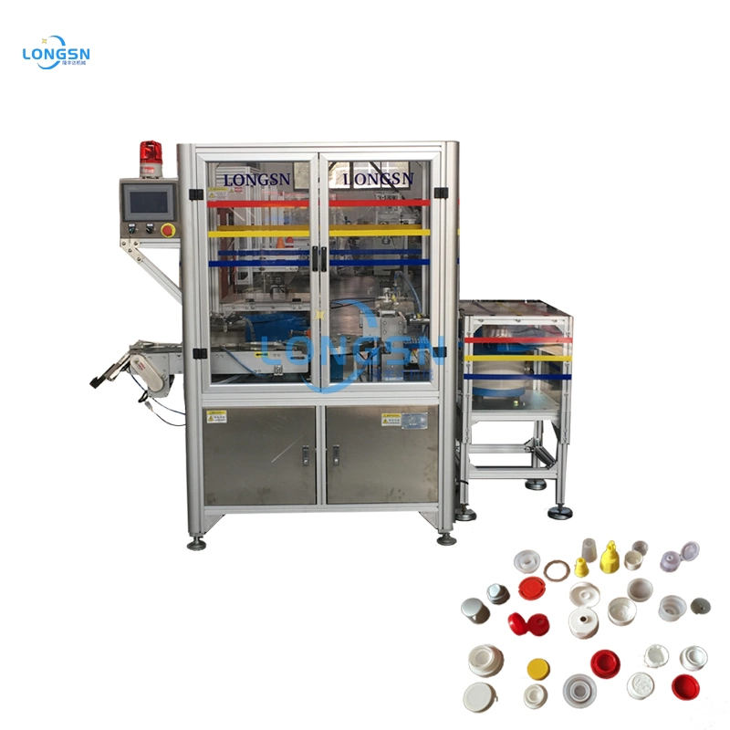 Full Automated 28mm 38mm Euro Cap Lid Assemble Machine Bottle Cap Desiccant Assembly Machine