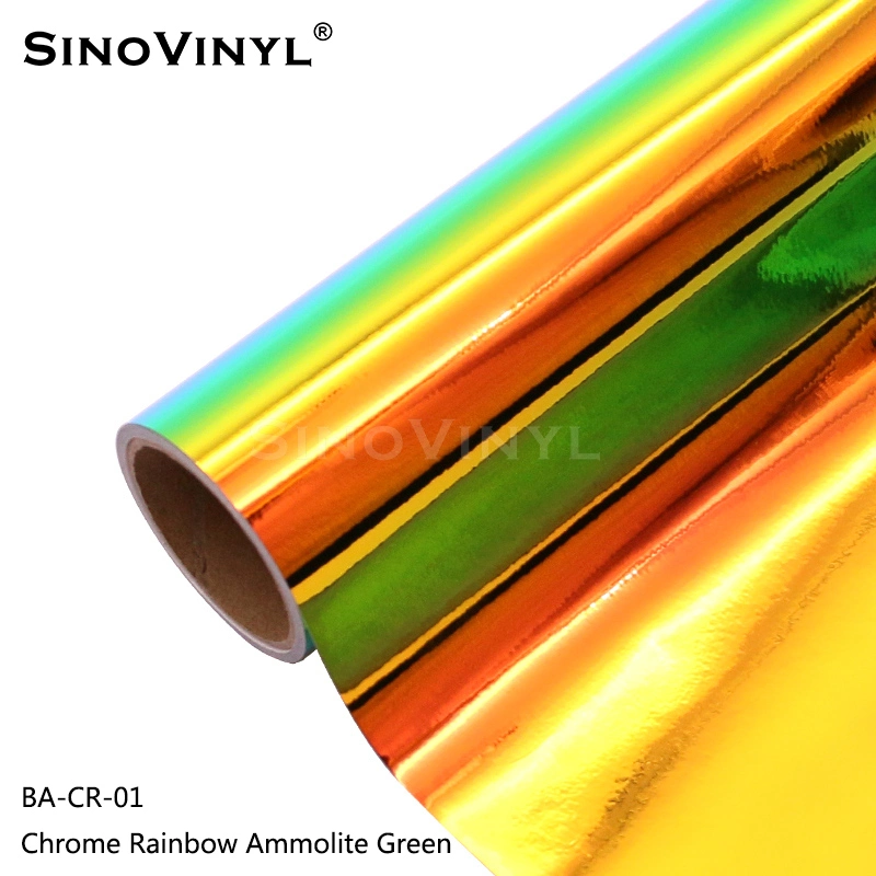 Graphique SINOVINYL Holografico Chrome Rainbow DIY Craft hologramme coloré autocollant holographique Film auto-adhésif en vinyle de coupe