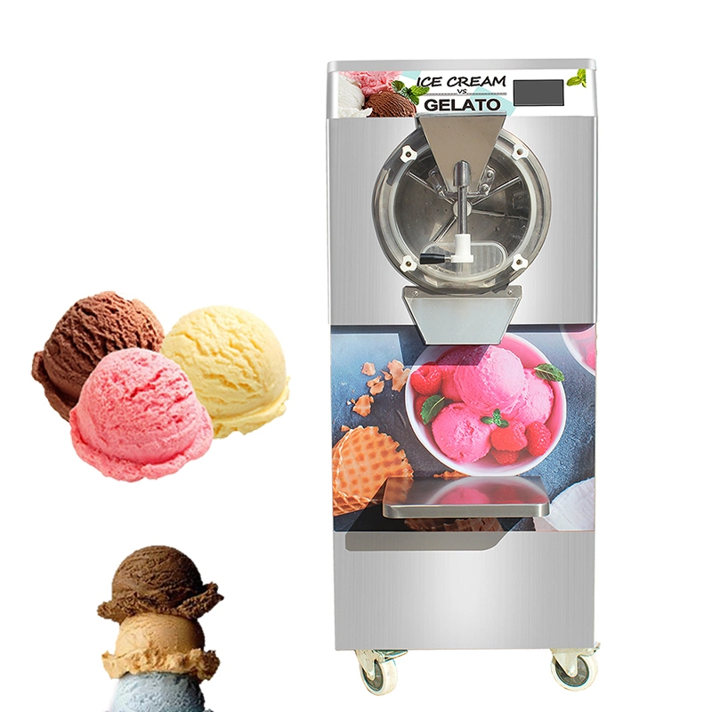 Commercial Floor 55L Soft Hard Ice Cream Machine Batch Freezer Italian Ice Maker