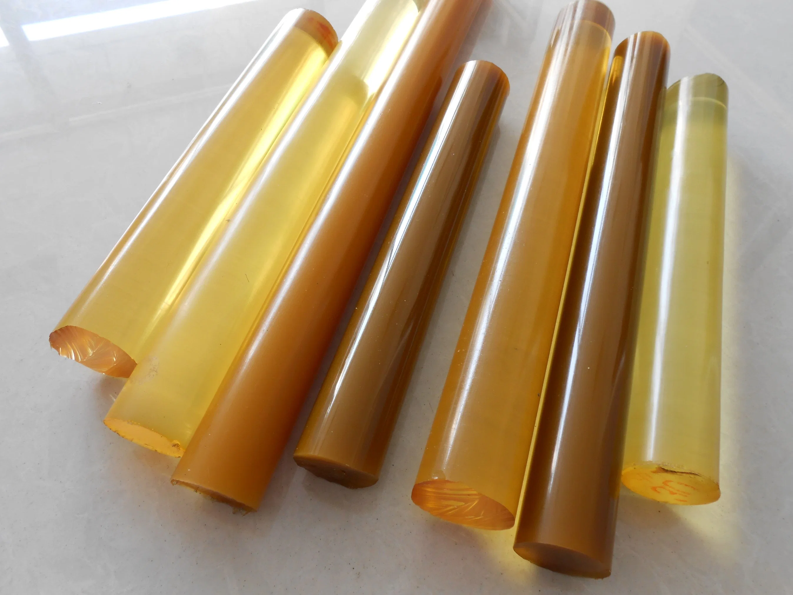 Light Yellow Color Polyurethane Rods, PU Rod, Polyurethane Bar, PU Bar with 80-90shore a for Good Sale