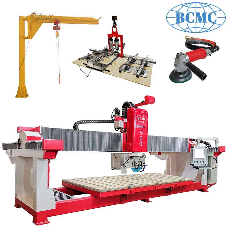 Bcmc 5 eje CNC Puente Sierra para Stone Italia esa Sistema automático de la máquina de corte de mármol