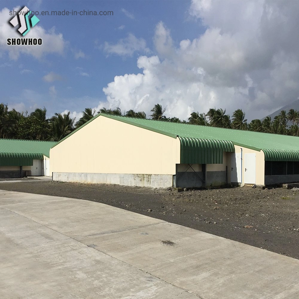 Steel Structure Poultry Shed Design Complete Pre Fab Commercial Chicken Houses