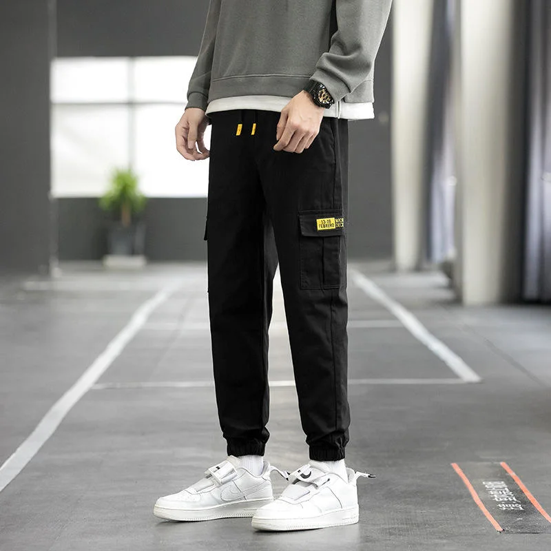 Spring Autumn New Design Fashion High quality/High cost performance  Casual Cotton Side Large Pockets Men&prime; S Pants