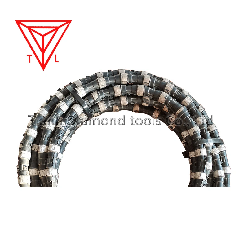 Whole Sale Diamond Wire Saw for Granite and Marble, Quartz Quarry Mining and Block Profiling Diamond Beads Tool