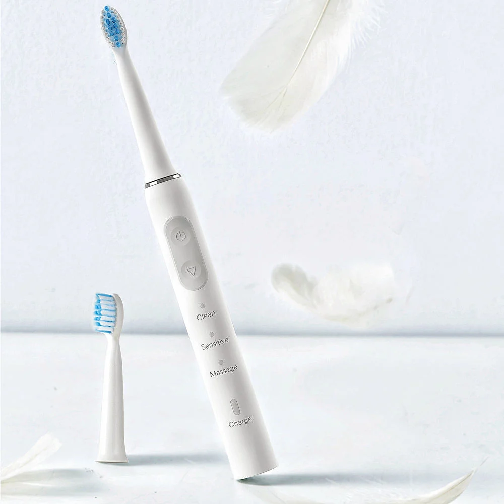 USB Rechargeable Ultra Sonic Pulse Whitening Electric Toothbrush for Adults