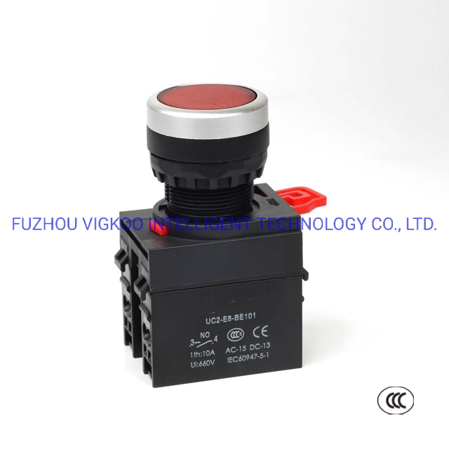 Head Flat Electrical Micro Push Button Switch for Diesel Generator Set