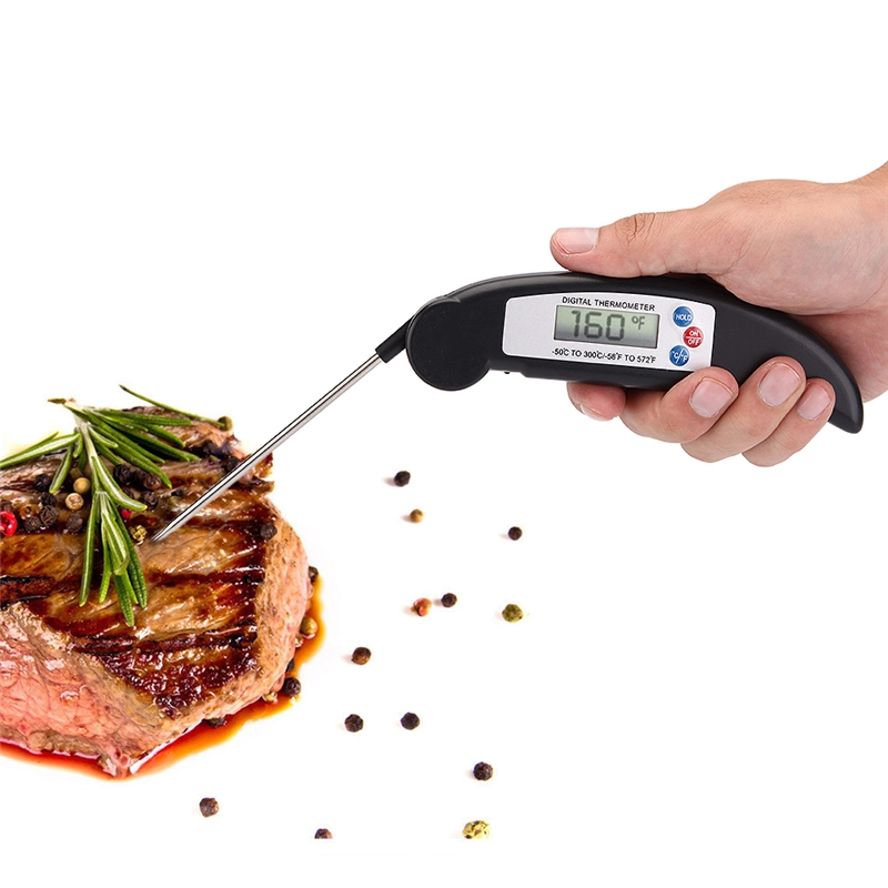 Factory Direct Supplier Portable Meat Thermometer Digital Folding Probe for Cooking