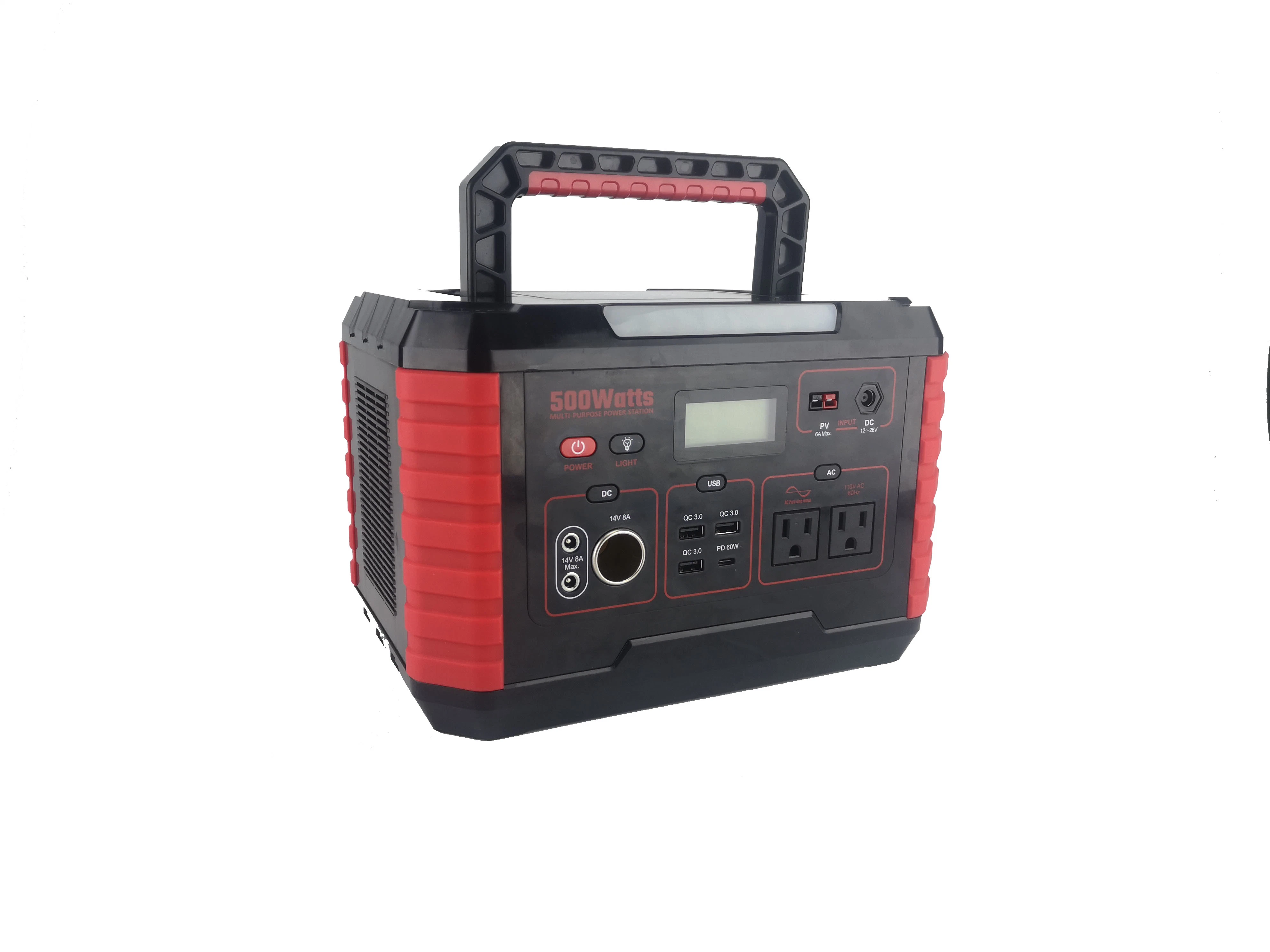 Factory Mica Professional 500W Portable Power Station AC/DC Output for Camping Home and Outdoor with 5 Years Warranty