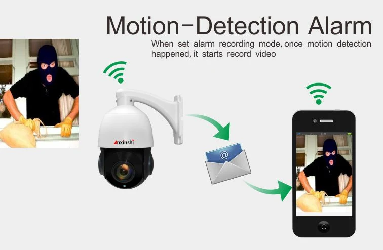 4MP 1080p WiFi Auto Tracking IP Security PTZ-Kamera mit Mehrsprachige Unterstützung OEM Poe Audio