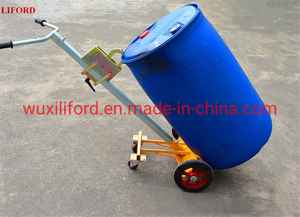 Original Factory Exporter 4 Wheel Mobile Drum Carrier Drum Trolley Drum Hand Truck De450d