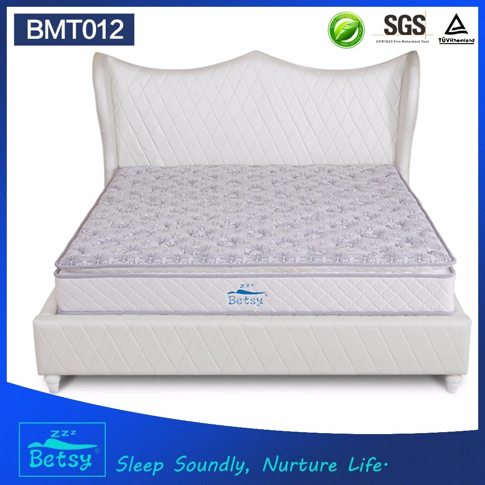 OEM Compressed Bonnell Spring Mattress 24cm Deluxe Pillow Top Design with Bonnell Spring and Foam Layer