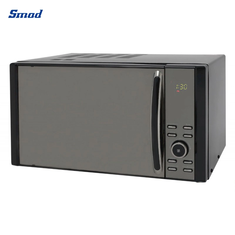 Smad OEM Brands Multi Function with CE Certification Mirror Door Cheap Electric 220V 23L Counter Top Digital Control Table Top Microwave Oven 23L for Home Use