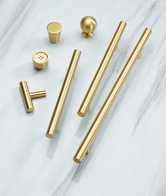Матовый черный золотистый ручка T-образный стержень Kitchen Cabinet Door уводит Рукоятка
