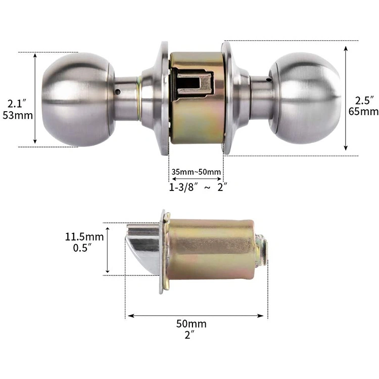 Antique Entrance Door Handles Knob for South America