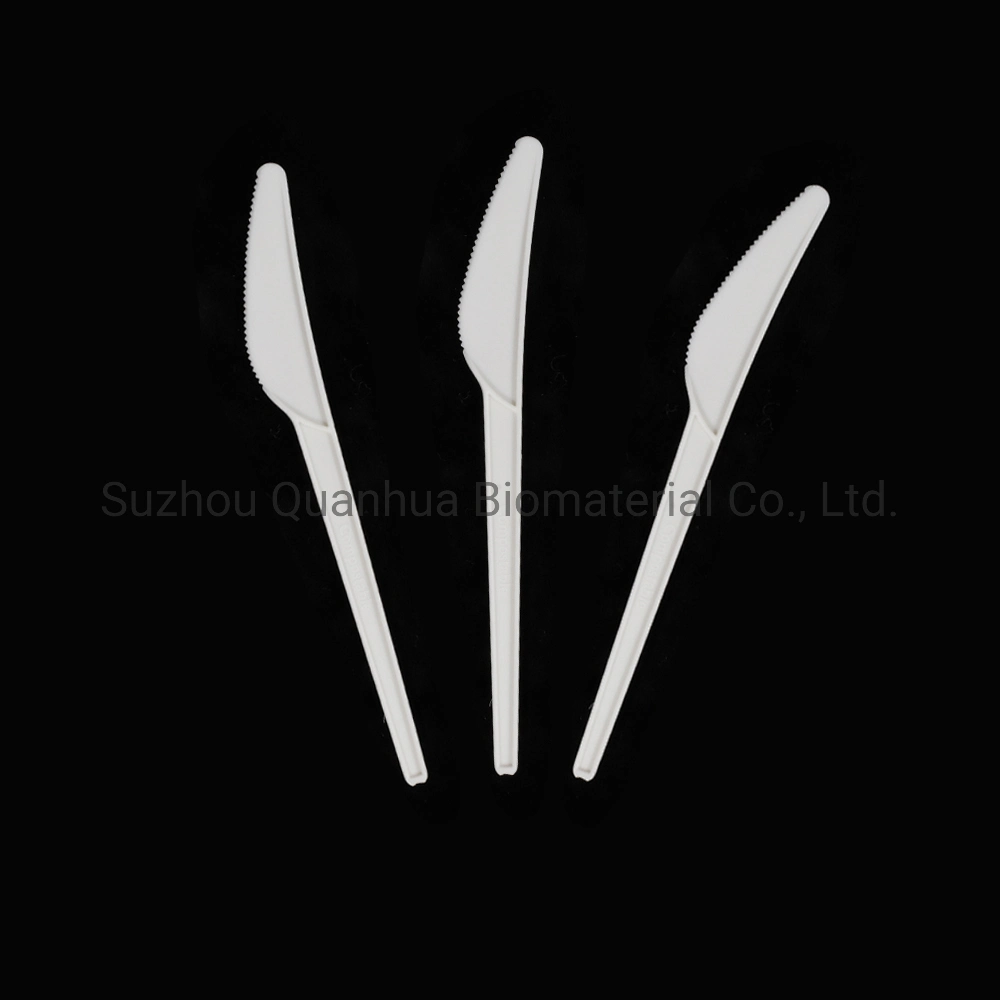 Quanhua Eco 6.5 Inch Disposable Cpla Cutlery Set Take Away Disposable Tableware