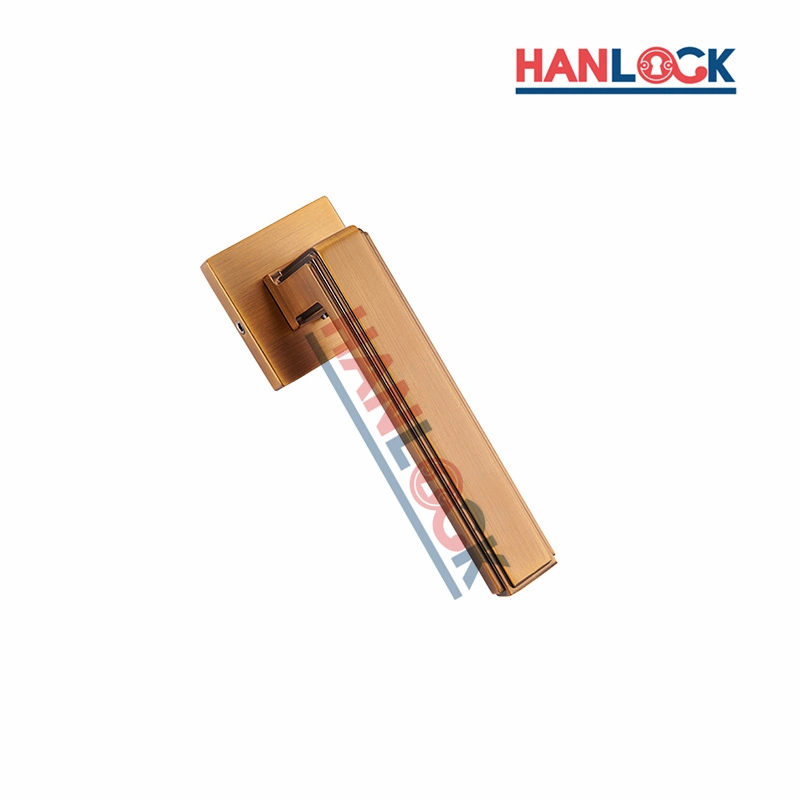 OEM/ODM Zinc Alloy Material Brass Door Handle for Wooden Door