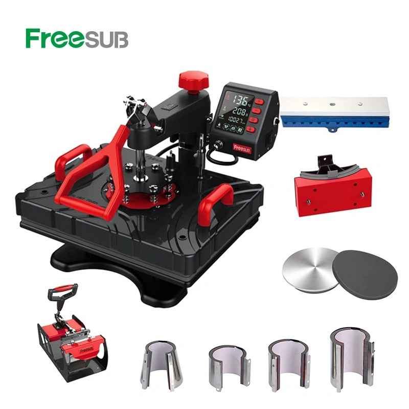 Freesub Machine de presse à chaud Combo 11 en 1 pas cher, machine de presse à chaud pour tasses, t-shirts, casquettes et plaques