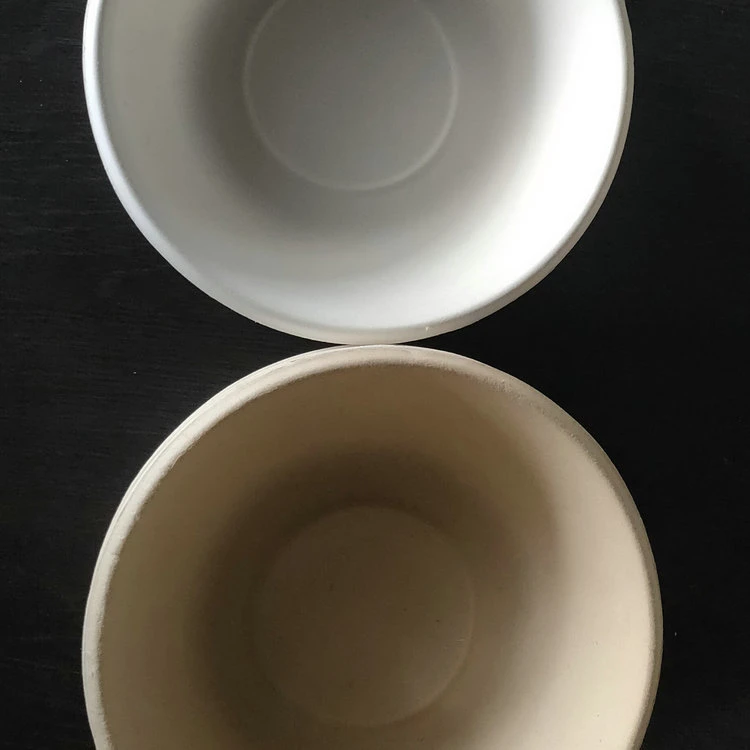 Disposable Sugarcane Round Bowls 680ml for Noodles and Salad