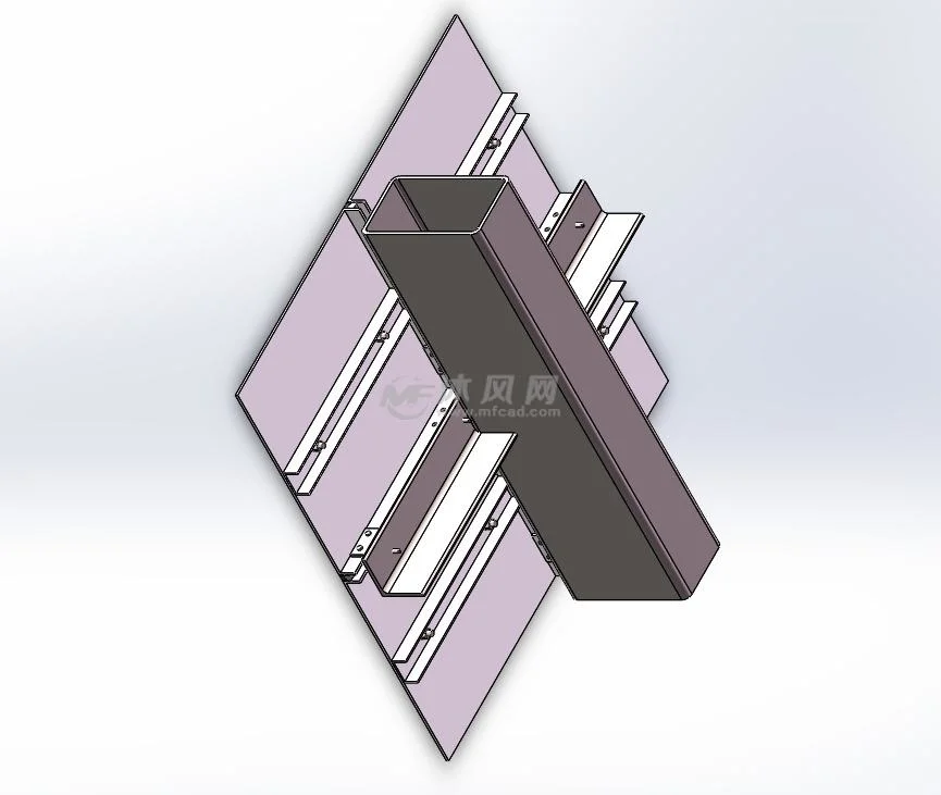 Aluminium-Frontplattenwand