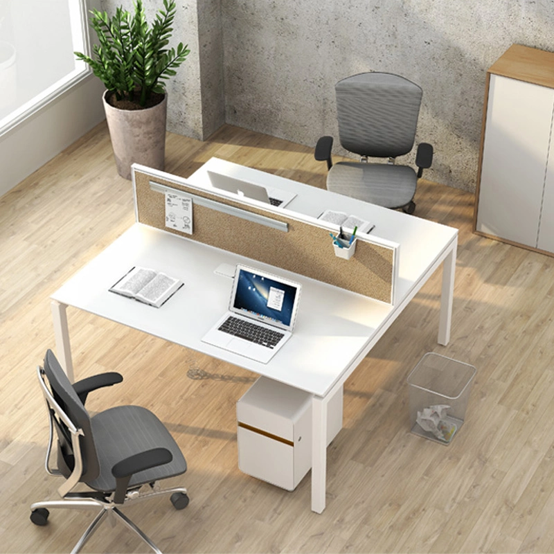 Коммерческая рабочая станция Современная мебель для офиса Меламин 6 человек