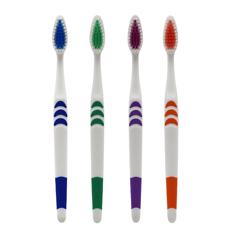 Cepillo dental para adultos de cuidado bucal de diseño clásico con cerdas suaves/logotipo personalizado Prinitng