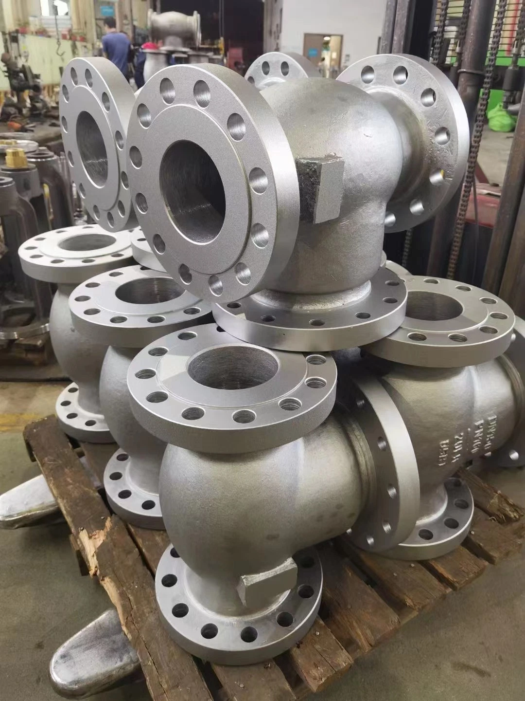 ANSI Wcb Class 300 Cast Steel CF8m RF Swing Flange Check Valve