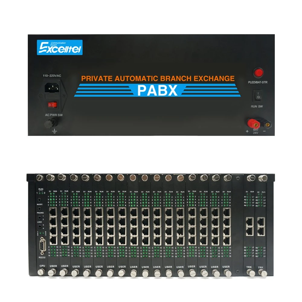 Intercom Telephone Pabx PBX System with 240 Users for Apartment Tp256-8240