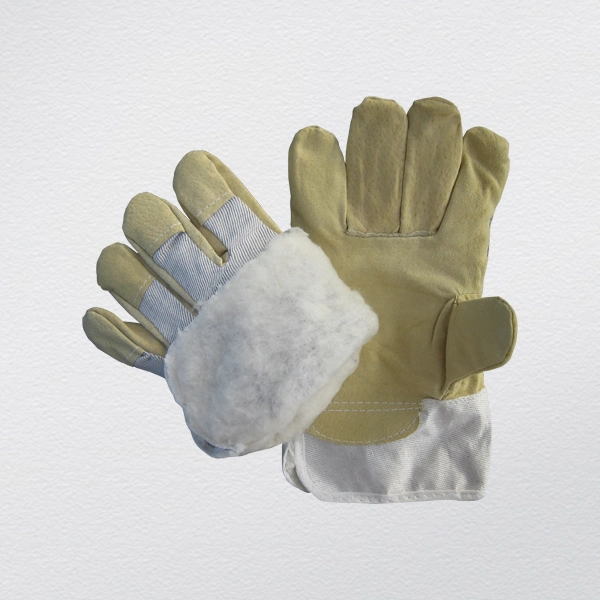 Pig Split Leather Acrylic Pile Lined Winter Glove