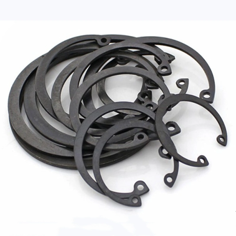 DIN471 Retaining Washer Ring Circlips Black Carbon Steel for Shaft OEM Stock Support