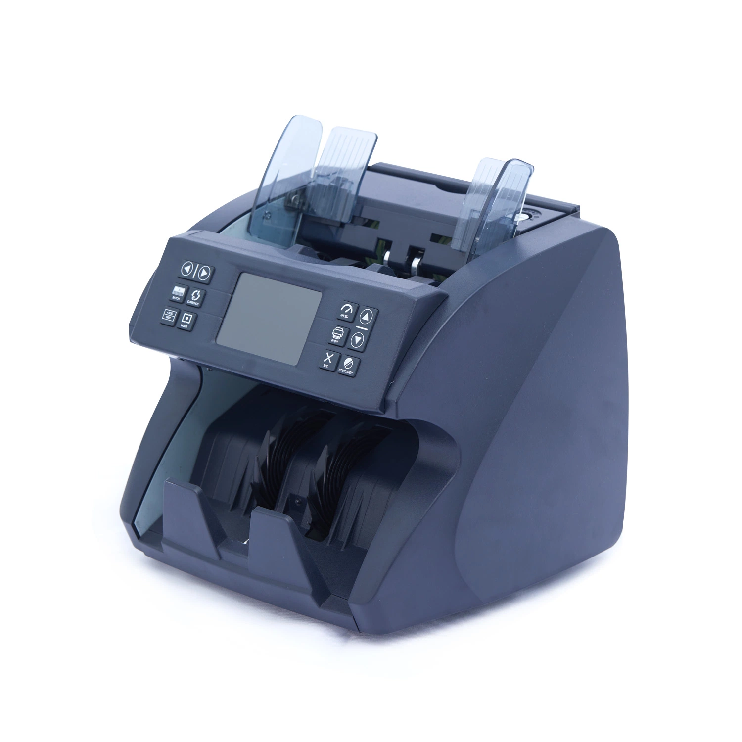 Professional Banknote Counter Top Loading Dual Cis Money Detector Mix Value Counter Cash Money Bill Counter