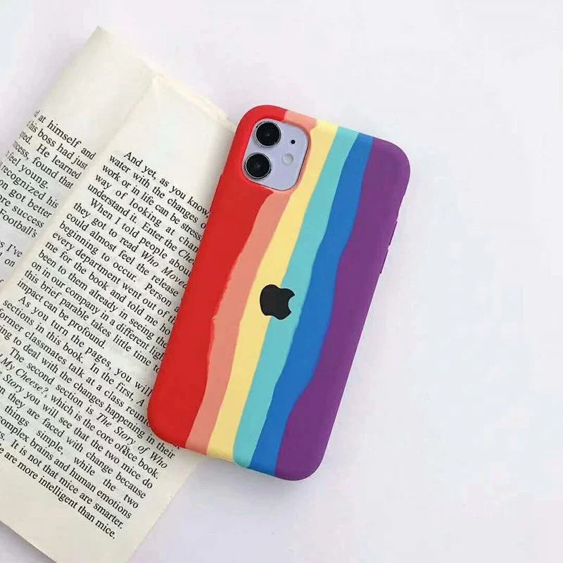 Factory Price Wholesale/Supplier Colorful Fancy Cover Rainbow Silicone Case for iPhone 11 12 Series Phone Cases Cell Phone Cover Mobile Phone Accessories Cellphone Case