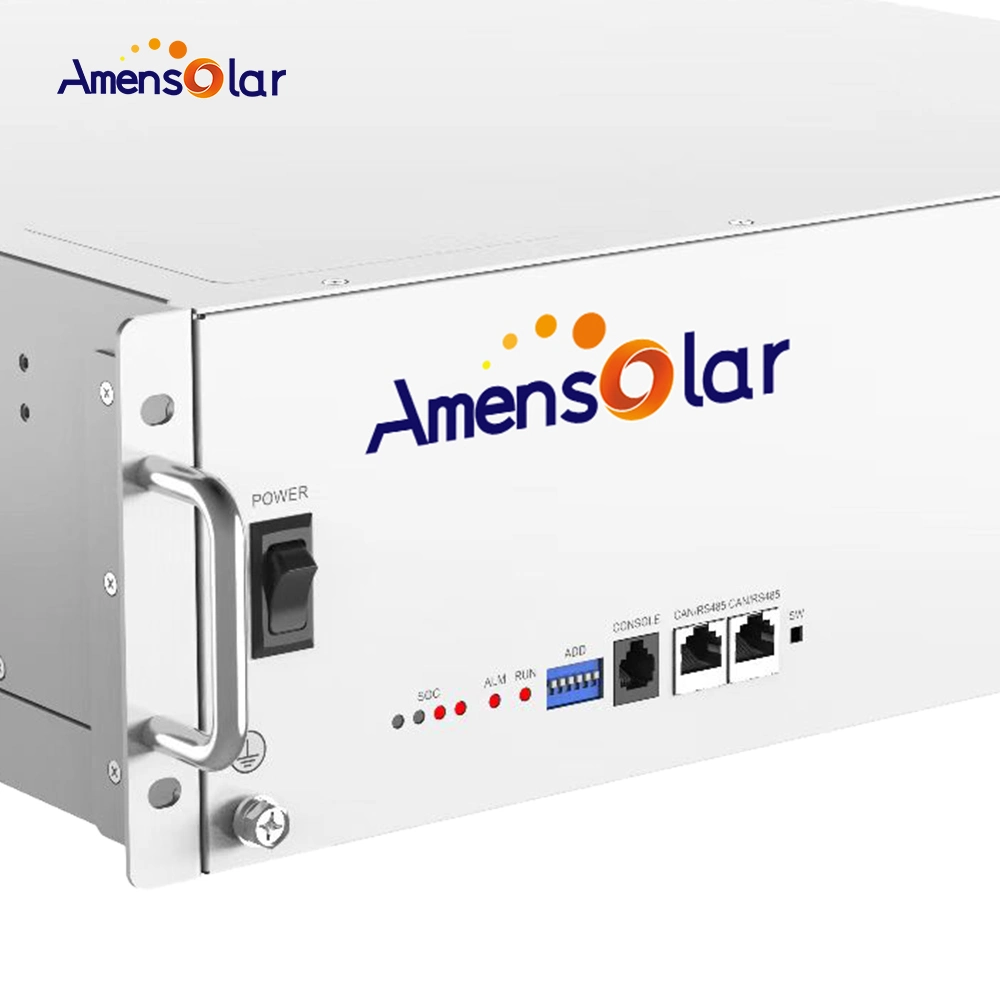 Amensolar Am5120 3u 51.2V 100ah Household Rack Structure 5kwh Solar Ess Solar Power Battery Storage