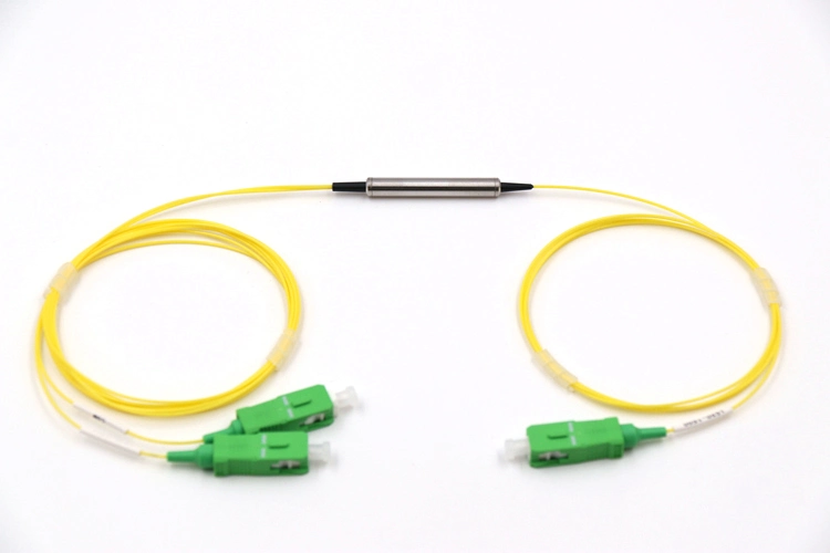 1CH 0.9mm Optical Fiber Cable Steel Tube Optical DWDM with Sc/APC Fiber Optic Connector