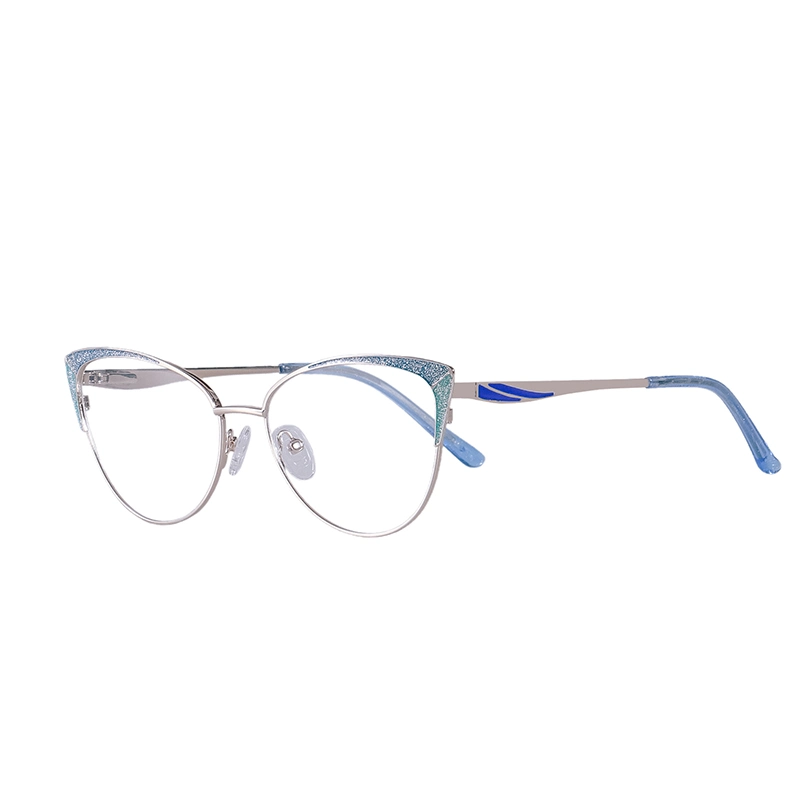 Fashion High quality/High cost performance  Cat-Eyed Metal Optical Frame with 5 Colors