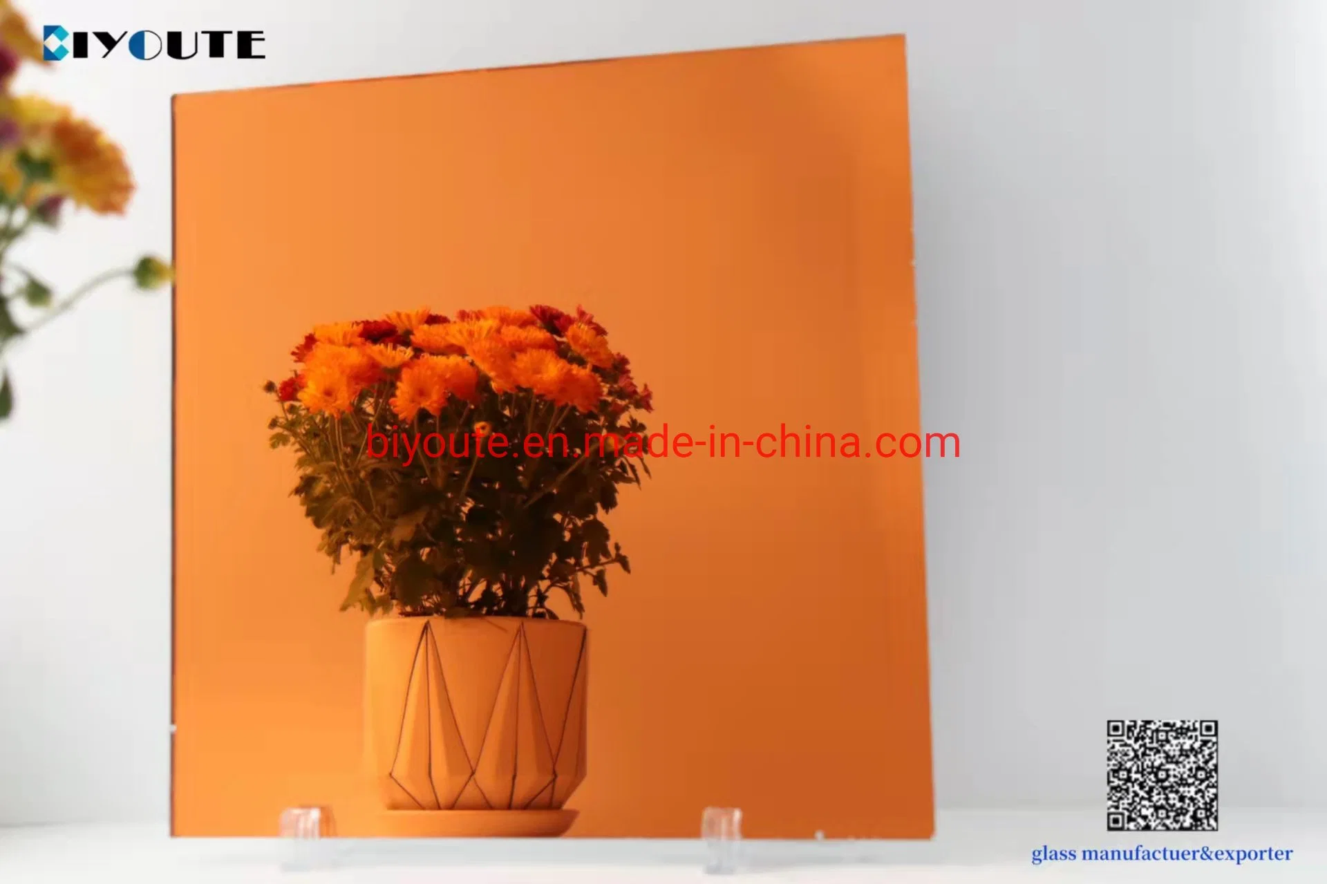 Competitive Price Bronze Golden Glass Coloreds Mirror Panel